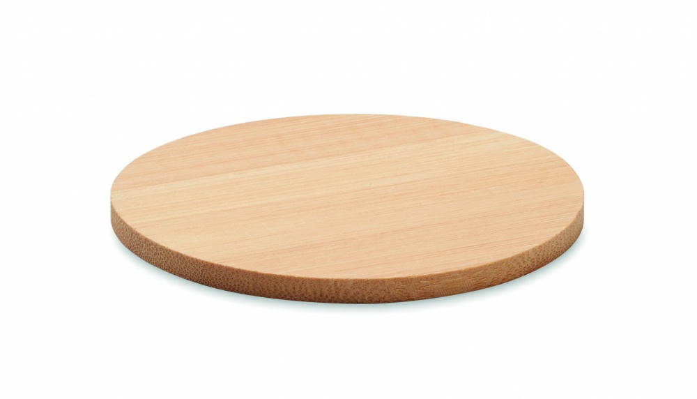Logotrade promotional product picture of: Bamboo round coaster