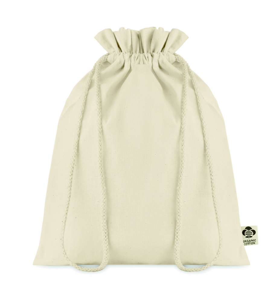 Logo trade business gifts image of: Medium organic cotton gift bag