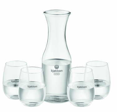 Logotrade promotional gift picture of: Set of recycled glass drink