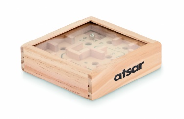 Logo trade advertising product photo of: Pine wooden labyrinth game