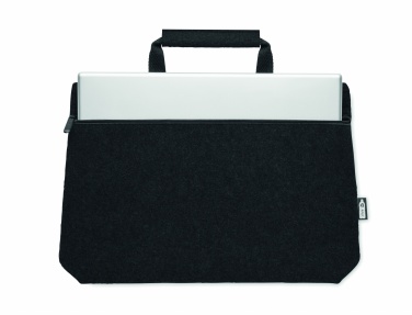 Logo trade promotional gifts image of: RPET felt zippered laptop bag