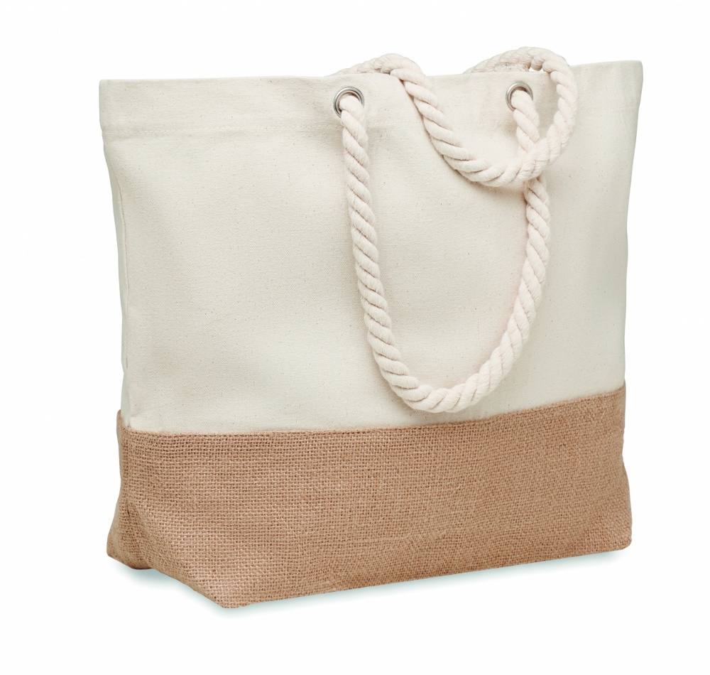 Logo trade corporate gift photo of: Canvas beach bag 280 gr/m²