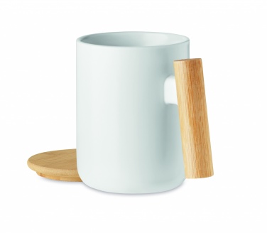 Logotrade promotional products photo of: Porcelain mug with lid 380 ml