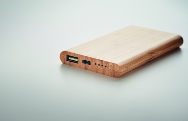 Logotrade promotional giveaways photo of: 4000 mAh Bamboo power bank