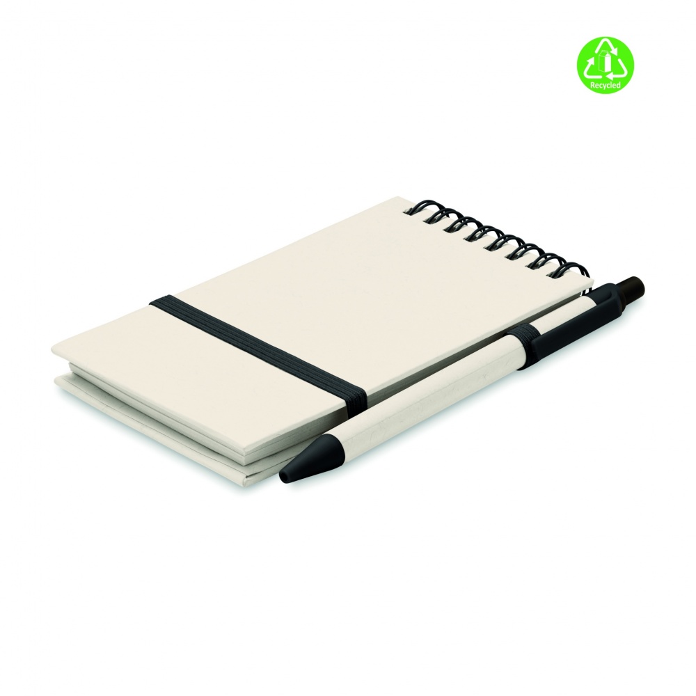 Logo trade promotional gifts picture of: A6 milk carton notebook set