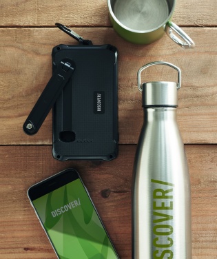 Logo trade promotional gift photo of: 8000 mAh solar dynamo charger
