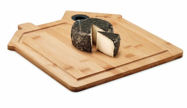 Logo trade promotional gift photo of: Bamboo house cutting board