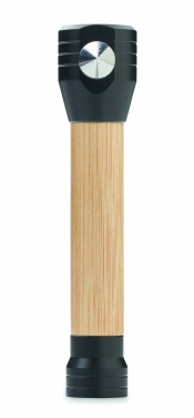 Logotrade promotional merchandise photo of: 3-in-1 bamboo flashlight with an emergency hammer and seatbelt cutter