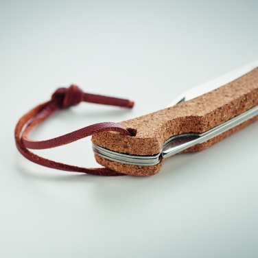Logo trade promotional item photo of: Foldable knife with cork
