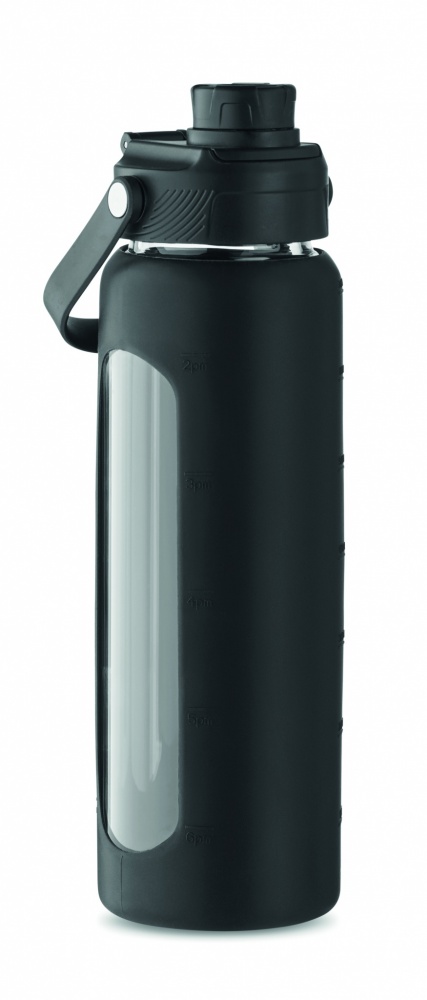 Logotrade promotional giveaway picture of: Glass bottle with sleeve 750 ml