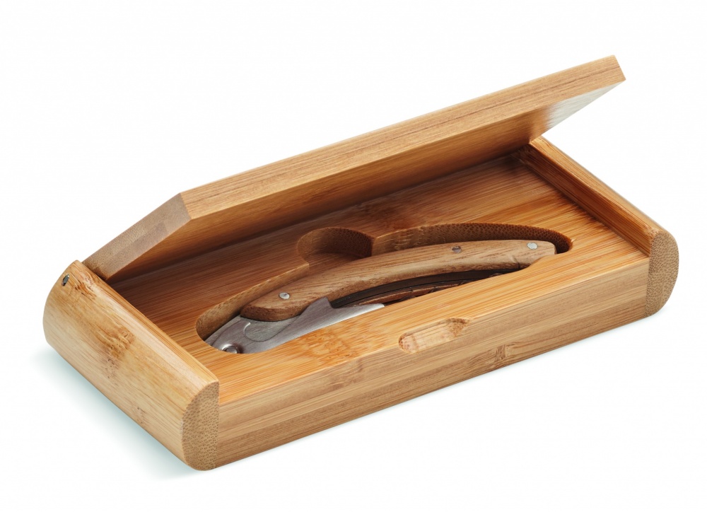Logotrade corporate gift image of: Waiter's knife in bamboo