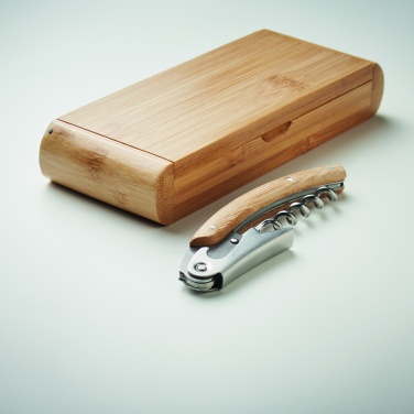 Logo trade promotional gifts picture of: Waiter's knife in bamboo