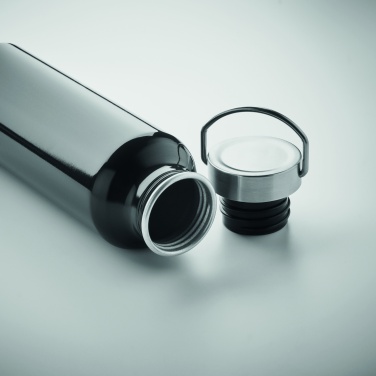 Logo trade promotional giveaways picture of: Recycled aluminum bottle 500 ml with a stainless steel handle cap