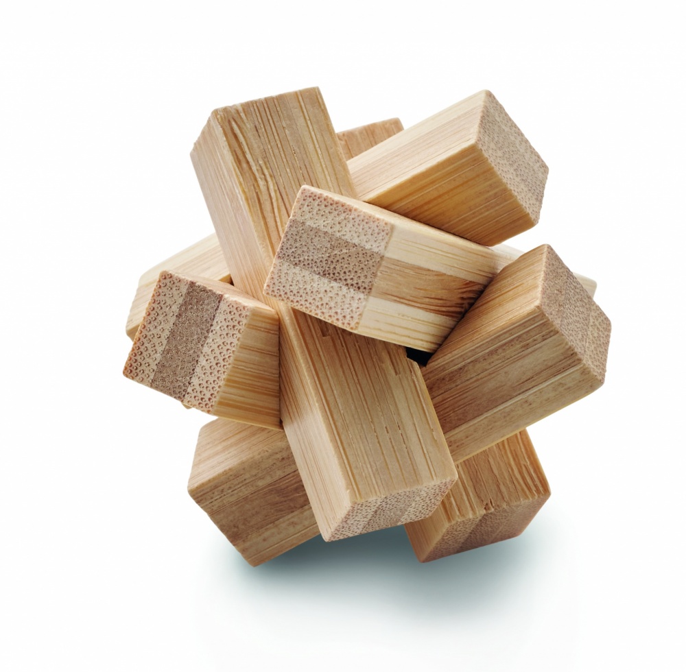 Logotrade promotional product picture of: Bamboo brain teaser star shape