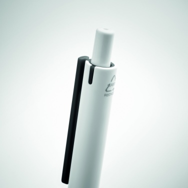 Logo trade advertising product photo of: Recycled ABS push button pen