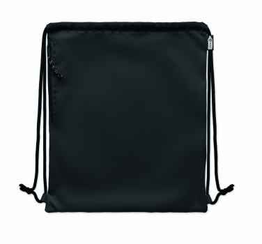 Logo trade promotional merchandise photo of: Large drawstring bag 300D RPET