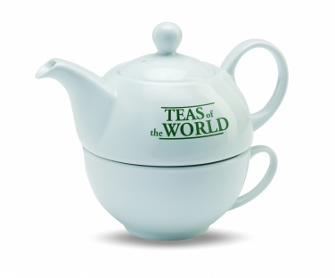 Logo trade promotional merchandise image of: Teapot and cup set 400 ml
