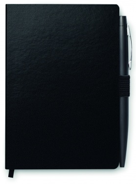 Logo trade promotional giveaways picture of: A6 notebook with pen 72 lined