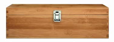 Logo trade advertising products image of: Wine set in bamboo box