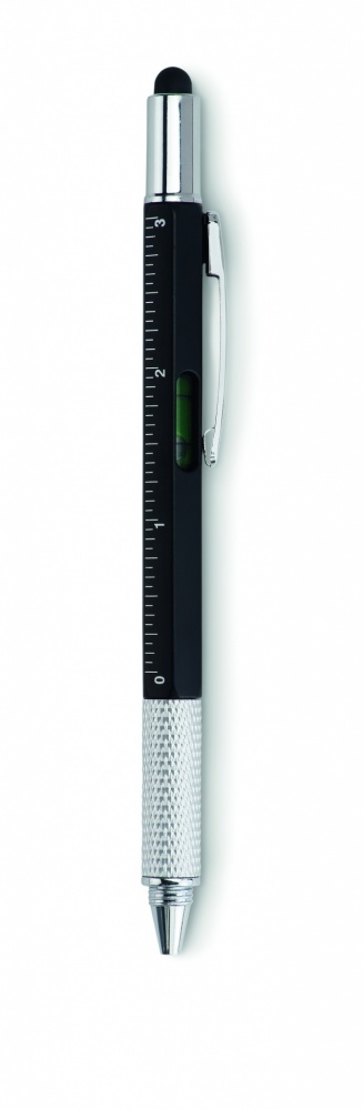 Logotrade corporate gift picture of: Spirit level pen with ruler