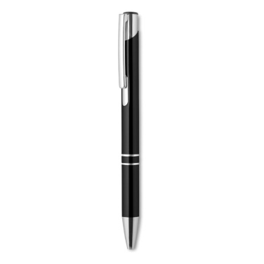 Logo trade corporate gift photo of: Push button aluminium pen BERN