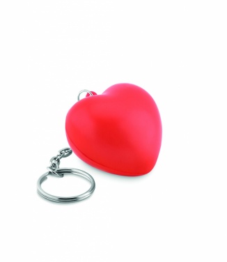Logo trade corporate gifts image of: Key ring with PU heart Ogre