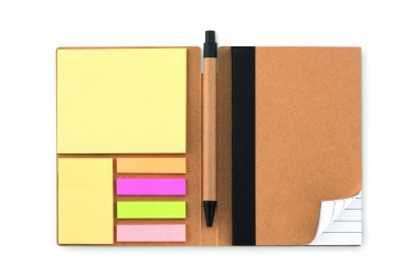 Logotrade advertising product picture of: Notebook w/pen & memo pad