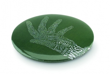 Logo trade promotional items image of: Mirror button metal