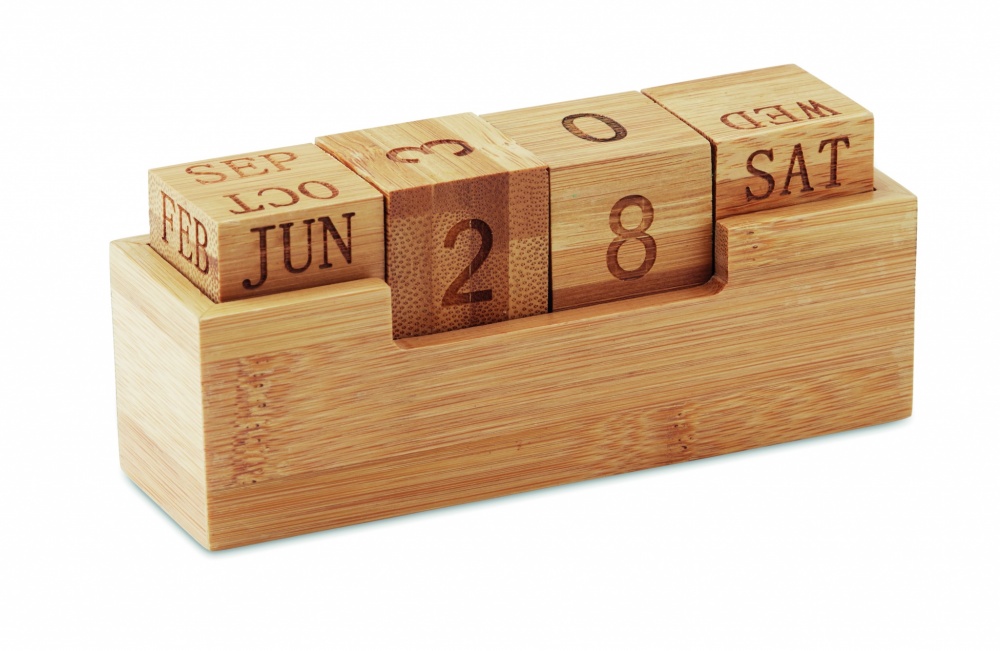 Logotrade promotional gift picture of: Bamboo calendar