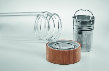 Logo trade promotional merchandise image of: Double wall glass bottle 400ml München