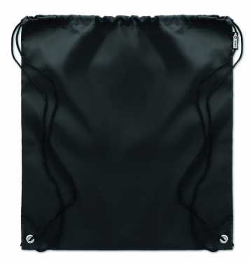 Logo trade promotional giveaways picture of: 190T RPET drawstring bag