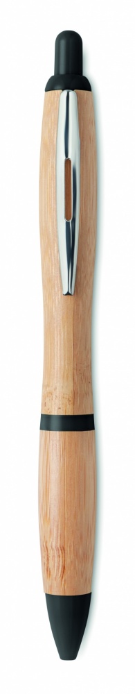 Logotrade promotional items photo of: Ballpoint pen made of ABS and bamboo