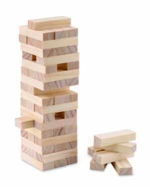 Logotrade promotional giveaway image of: Tower game in cotton pouch
