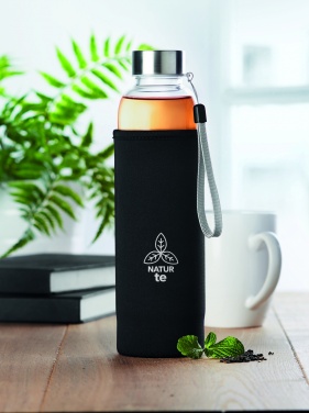 Logo trade promotional item photo of: Single wall glass bottle 500ml