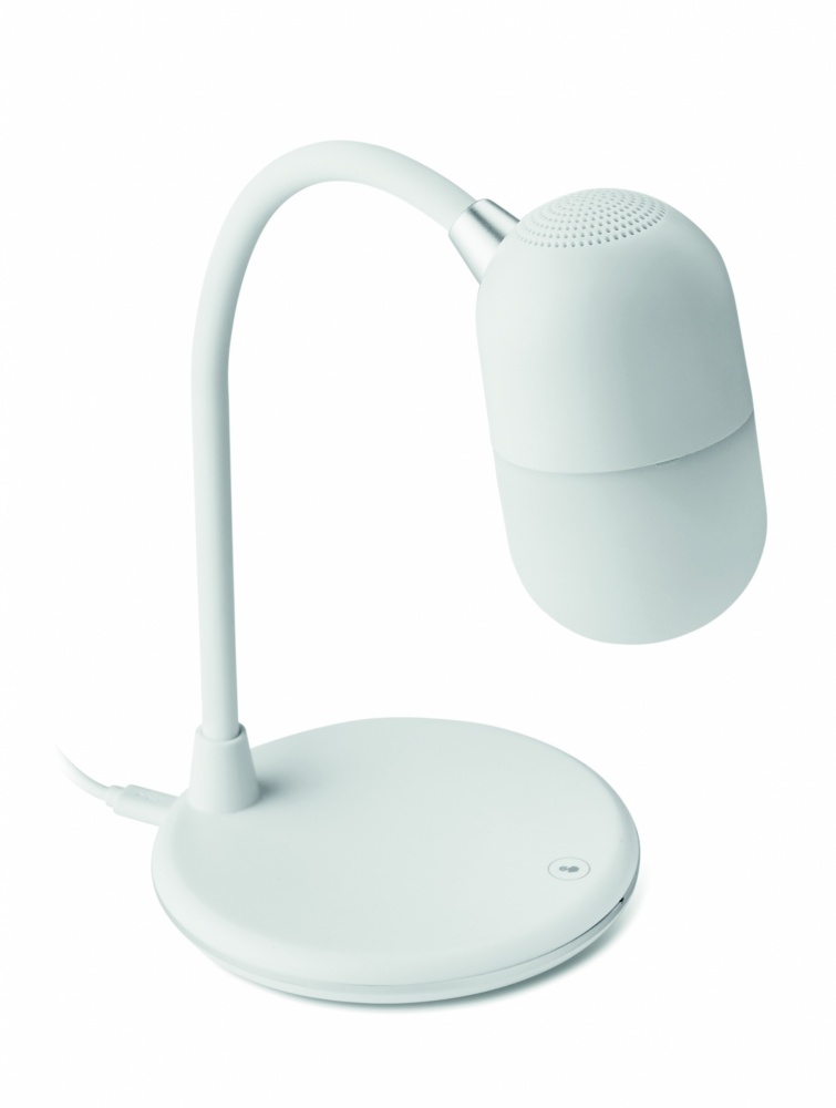 Logotrade promotional merchandise picture of: Wireless charging lamp speaker