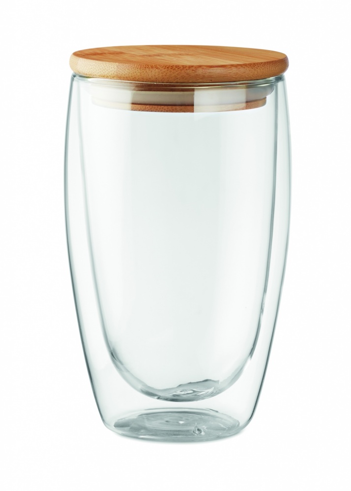 Logo trade promotional giveaways picture of: Double wall  glass 450 ml Frankfurt