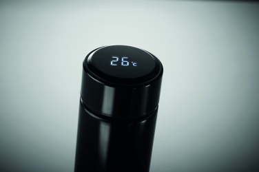 Logo trade promotional giveaways image of: Bottle with touch thermometer