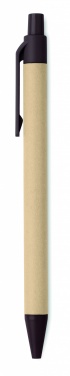 Logotrade promotional products photo of: Push ball pen coffee husk/ABS