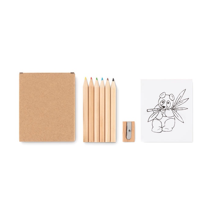 Logo trade advertising products image of: Colouring set