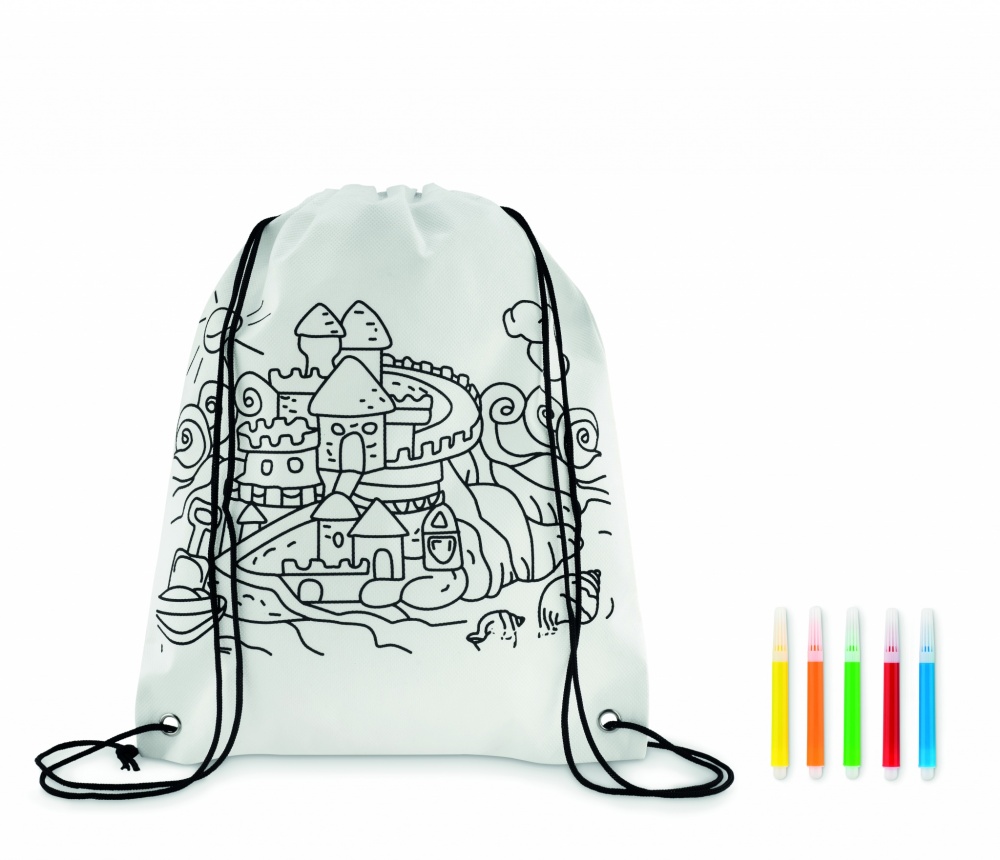 Logotrade promotional gifts photo of: Non woven kids bag with pens