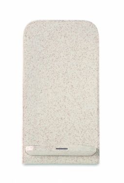Logo trade corporate gifts image of: Wheat straw/ABS charger std10W
