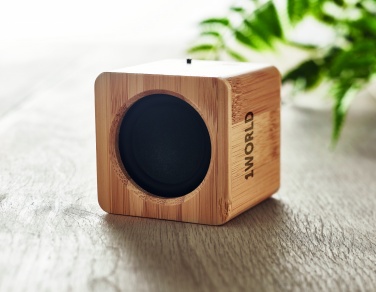 Logotrade promotional item image of: Bamboo wireless speaker