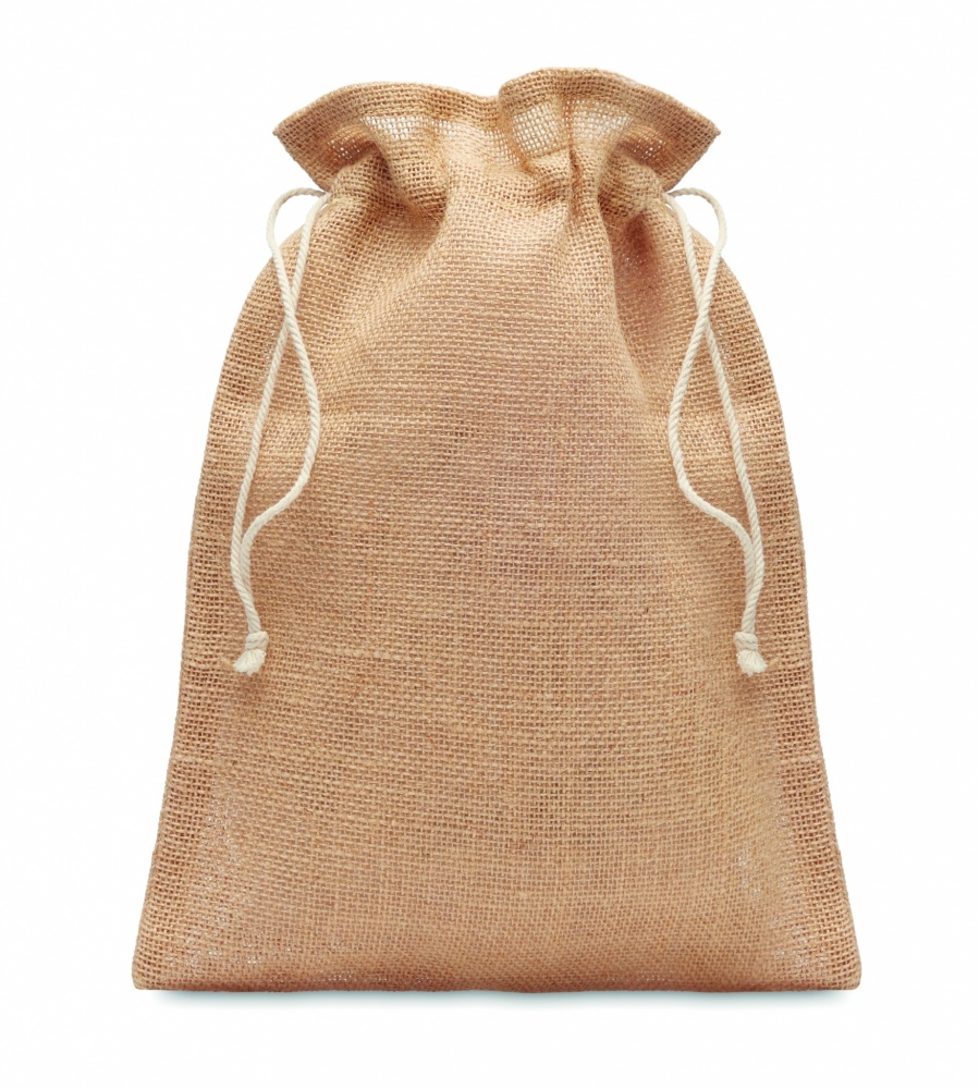 Logo trade advertising products image of: Medium jute gift bag 25 x 32cm