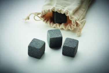 Logo trade business gift photo of: 4 stone ice cubes in  pouch