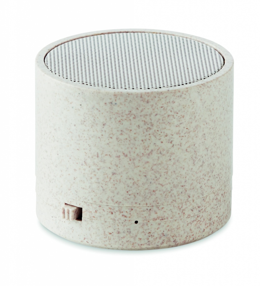 Logo trade advertising products image of: 3W speaker in wheat straw/ABS