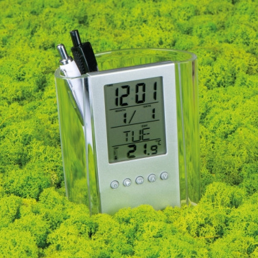 Logotrade promotional giveaway image of: Acrylic desk pen holder MADRID