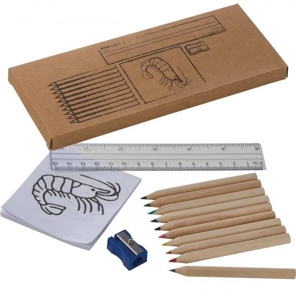 Logo trade corporate gift photo of: Drawing set for kids LITTLE PICASSO