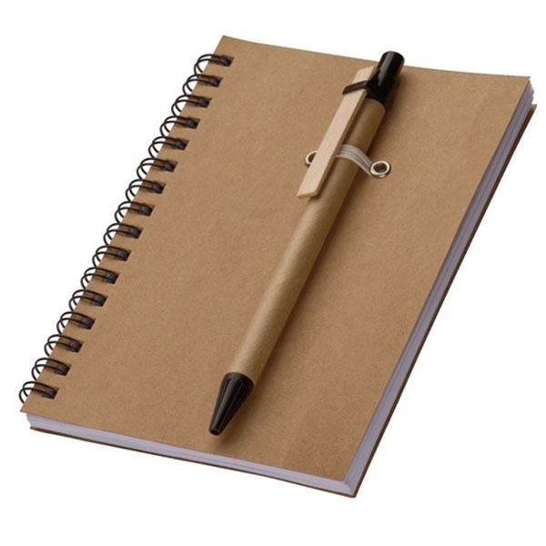 Logo trade promotional gifts image of: A6 ECO Notepad KEYSTONE