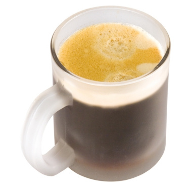 Logotrade promotional merchandise picture of: Glass coffee mug GENEVA 300 ml
