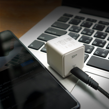Logo trade corporate gifts image of: Silicon Power fast charger QM12